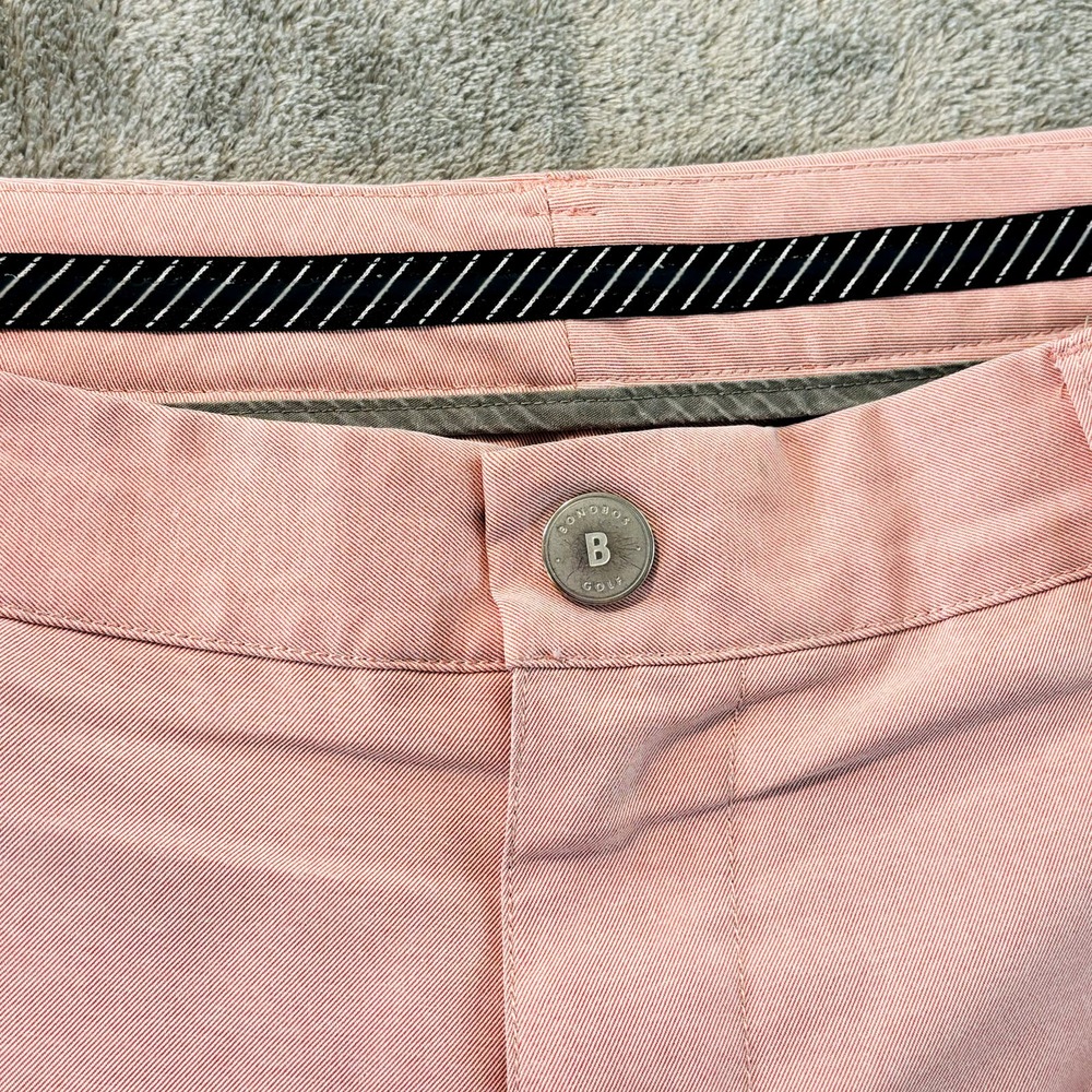 Mens 38 Bonobos Highland Tour Golf Shorts Light Pink‎ 10" Inseam Flaws - Picture 2 of 11